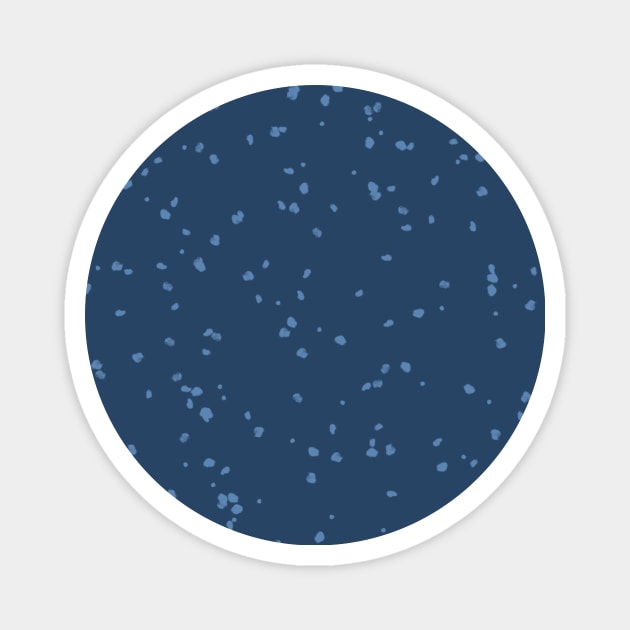 Dotted Pacific Blue Pattern Magnet by speckled